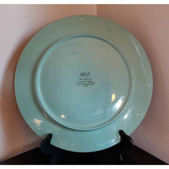 Mikasa Color Spectrum CA402 Mint Green Dinner Plates 12 1/2" (Qty 1) - Picture 6 of 11